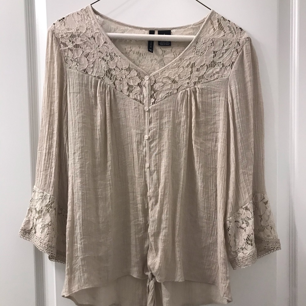 Long sleeve Polyester Top